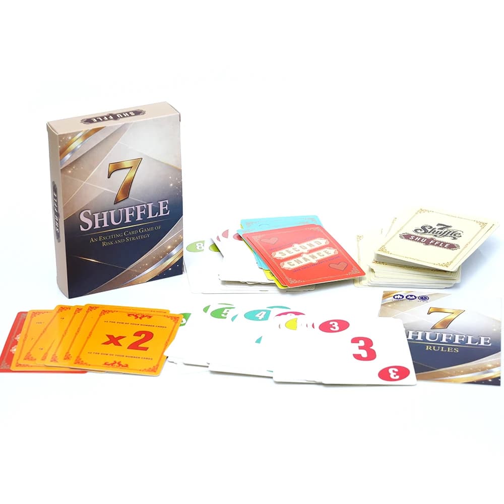 Basé sur le jeu classique Shuffle 7, jeu de cartes de stratégie rapide, jeu de société addictive, st