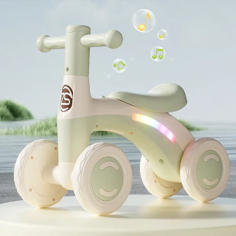 Vélo d'équilibre Anti-basculement pour bébé âgés de 1 à 3 ans, planeur silencieux à 4 roues, jouet d