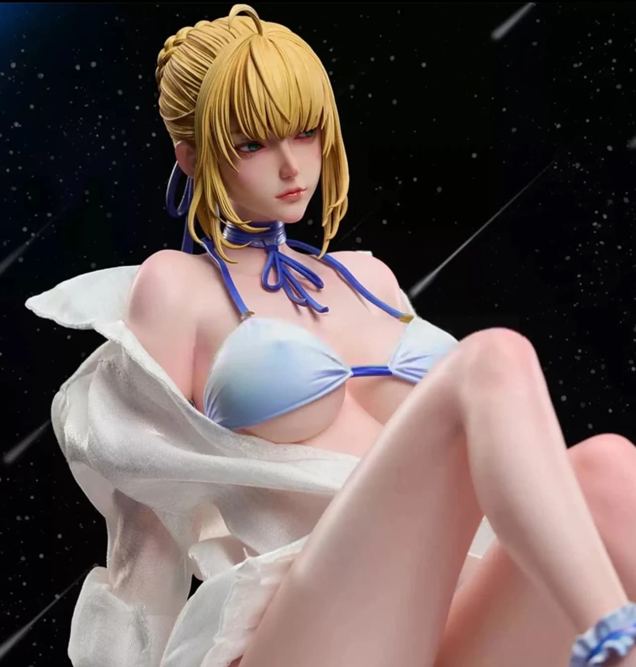 Figurine Saber Fate/stay night - Statue en PVC Artoria Pendragon - Modèle d'action de fille anime de