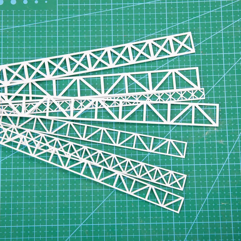 Ho N 1:64 échelle bricolage Architecture modèle de construction matériel pont en treillis Structure 