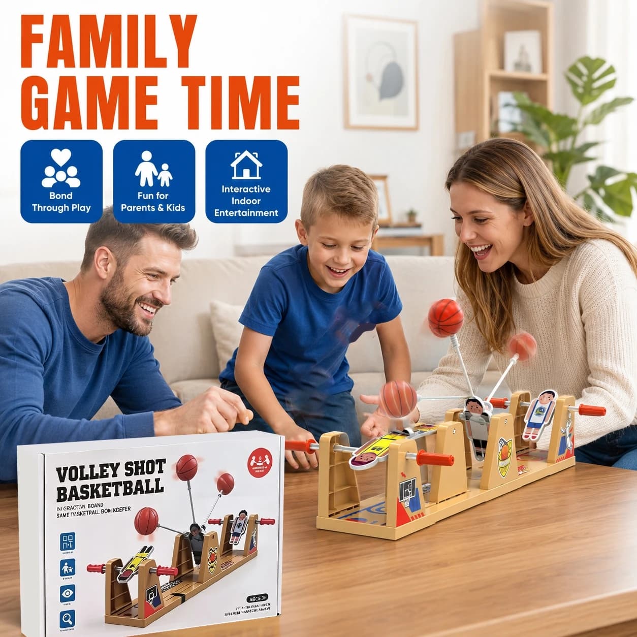 Jeu de tir au basket-ball de table, jeu sportif familial pour 2 joueurs, développe la coordination œ