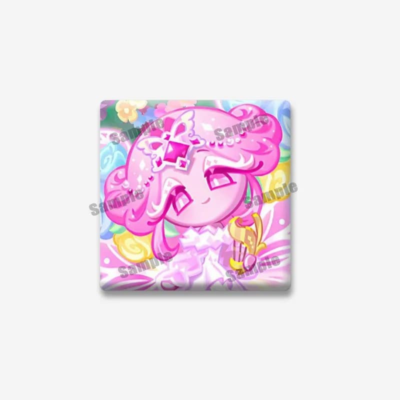 Broches de jeu de mode Cookie Run Kingdom, personnage de dessin animé, épingle carrée, Badge de bijo