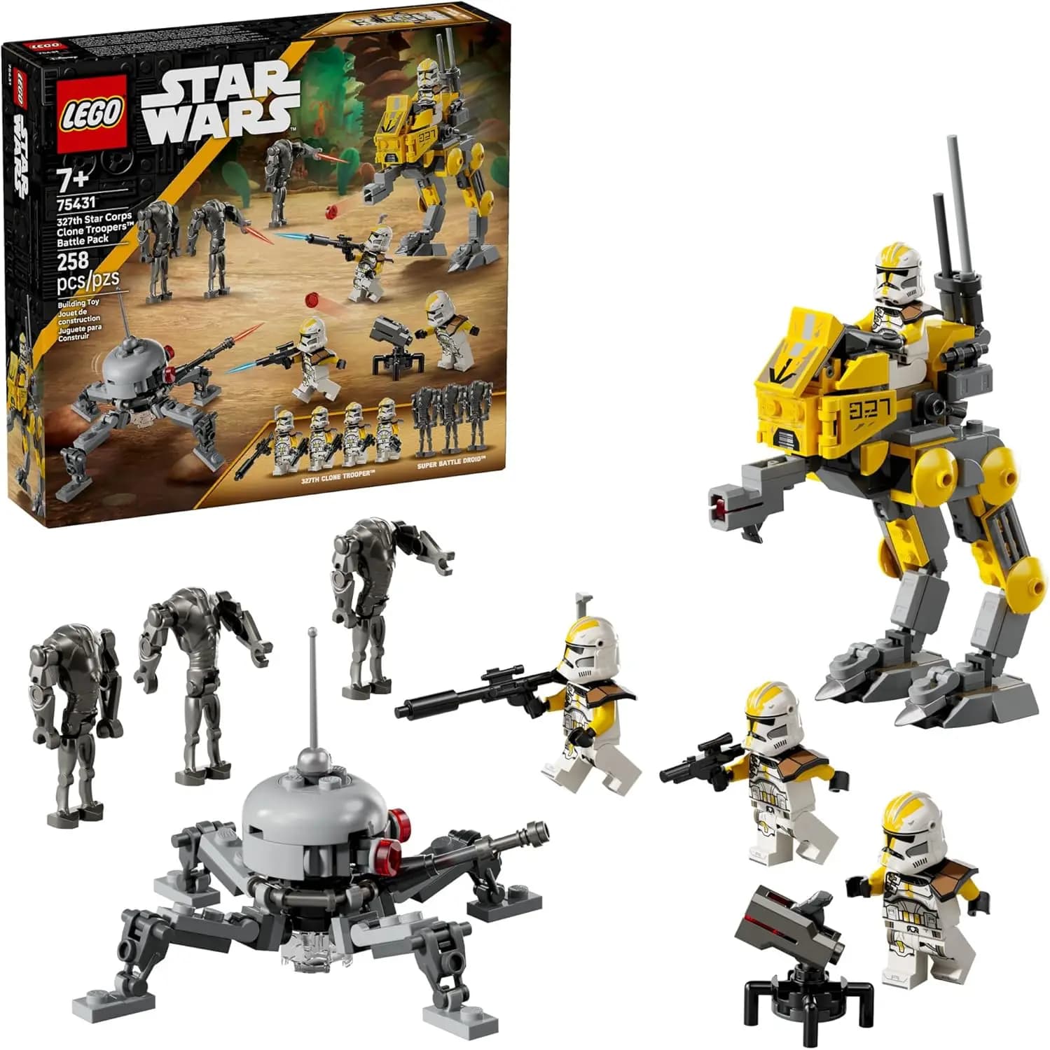 LEGO 75431 Star Wars 327th Star Corps Clone Soldier Battle Pack, blocs de construction, collection d