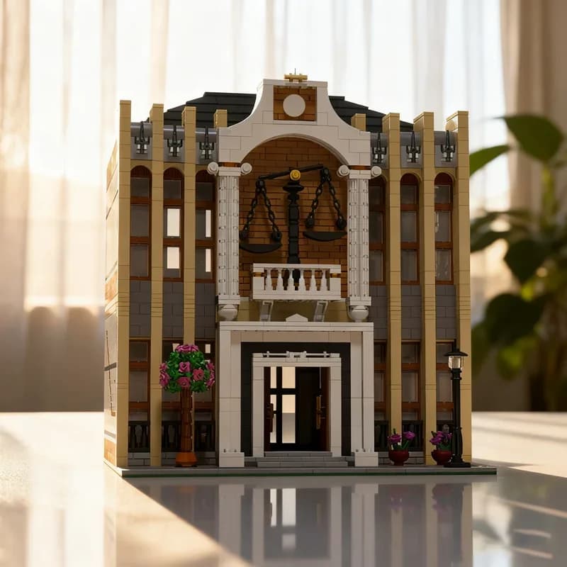 2590 pièces MOC Blocs de construction modulaires Cour Suprême, Jouet de construction, Idée cadeau po