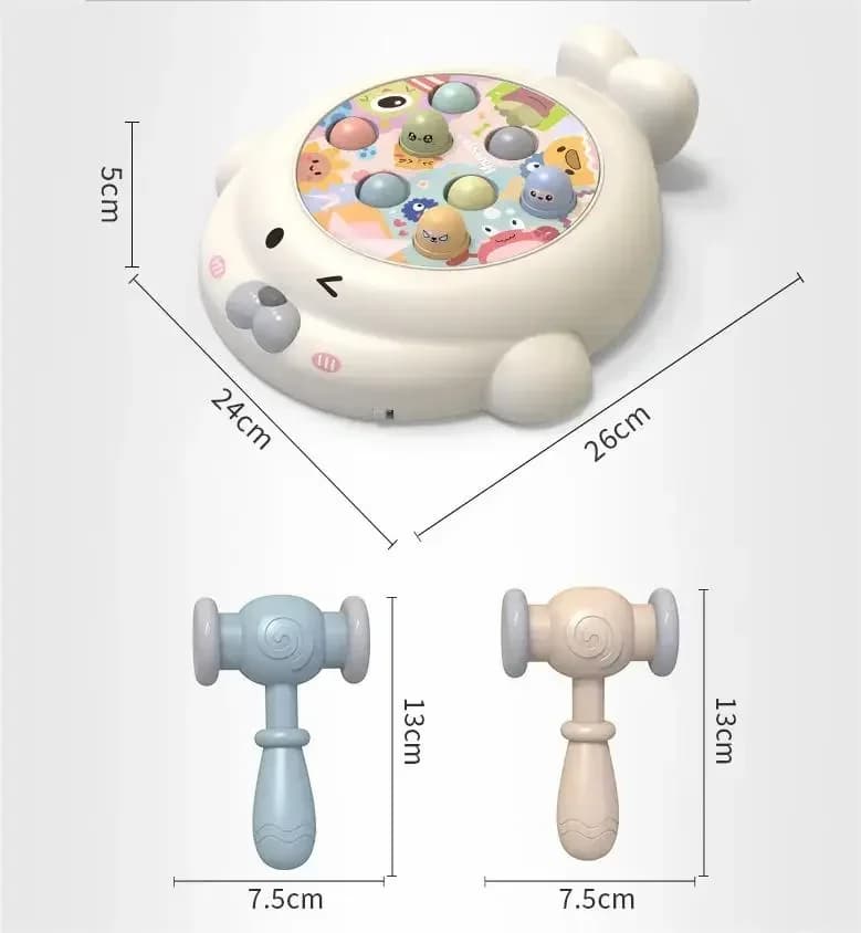 Jeu de marteau à taper Montessori en forme de phoque, jouet éducatif musical interactif pour enfants