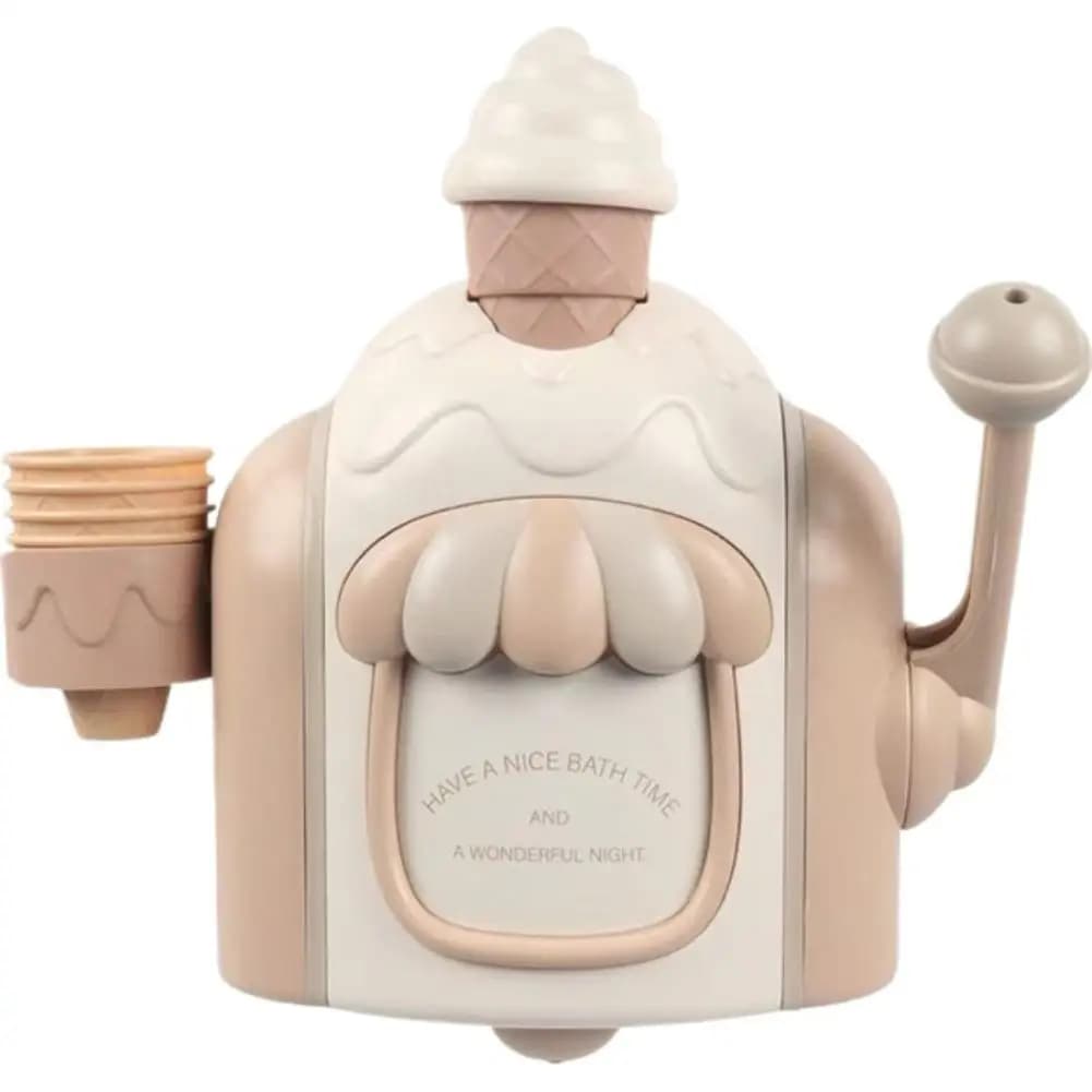 Machine à mousse à bulles pour enfants, jouets de bain de voiture avec aspiration puissante, machine