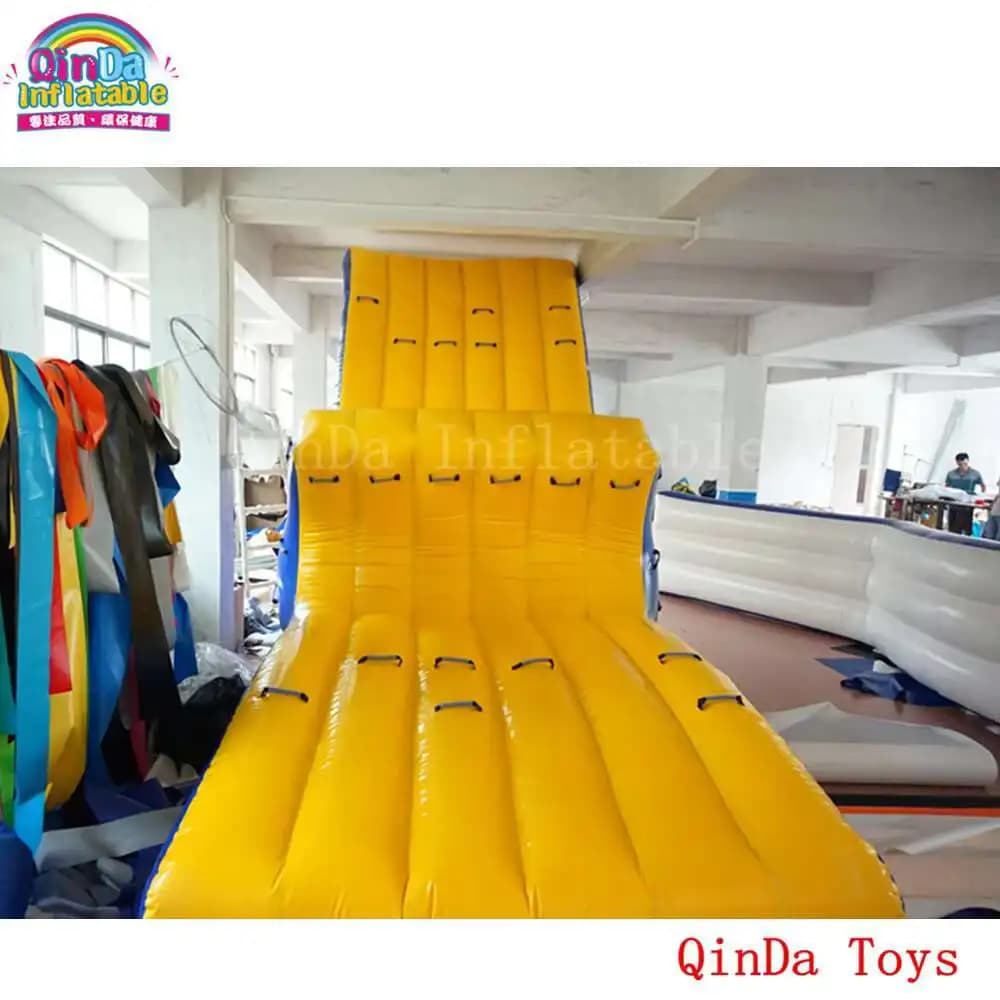Balançoire de parc aquatique gonflable de 6m de long, jouets aquatiques de grande taille flottant po