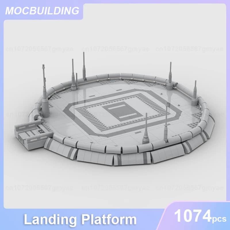 Plate-forme d'atterrissage modulaire modèle MOC blocs de construction bricolage assembler des brique