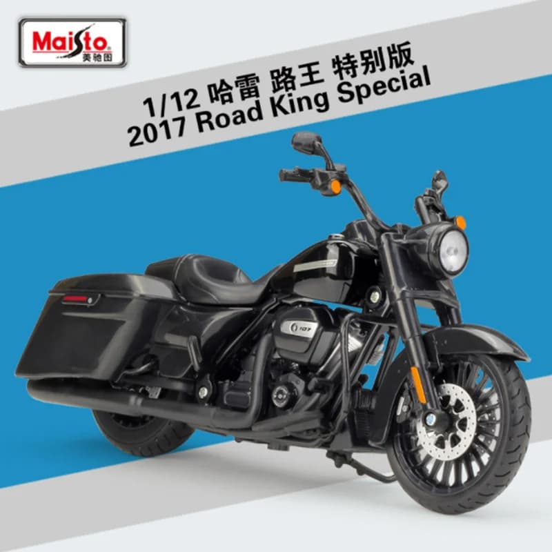 Modèle de moto Maisto 1/12 Harley Davidson Road King Special 2017, véhicule de collection, jouet ave