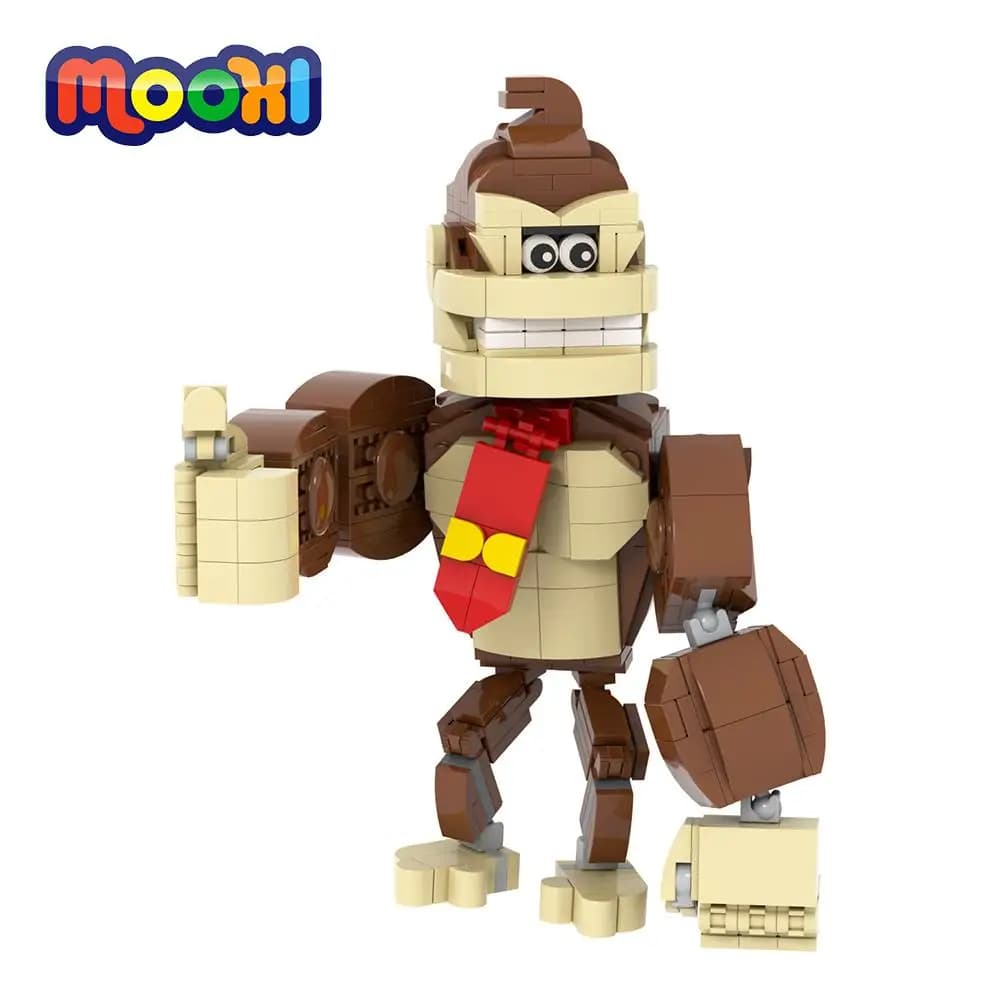 MOOGHTS-décennie s de construction de figurines d'action de ajuster ille animal pour enfants, jouet 