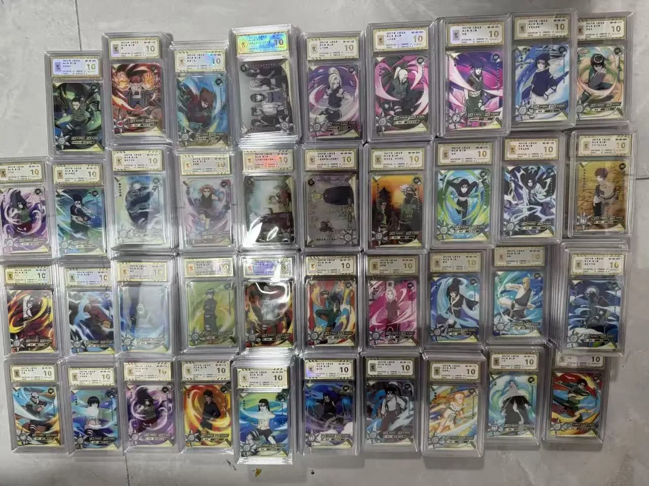 Carte Naruto, carte de classification HR 10.0, 5 cartes aléatoires, authentiques, cadeaux de jeu KAY