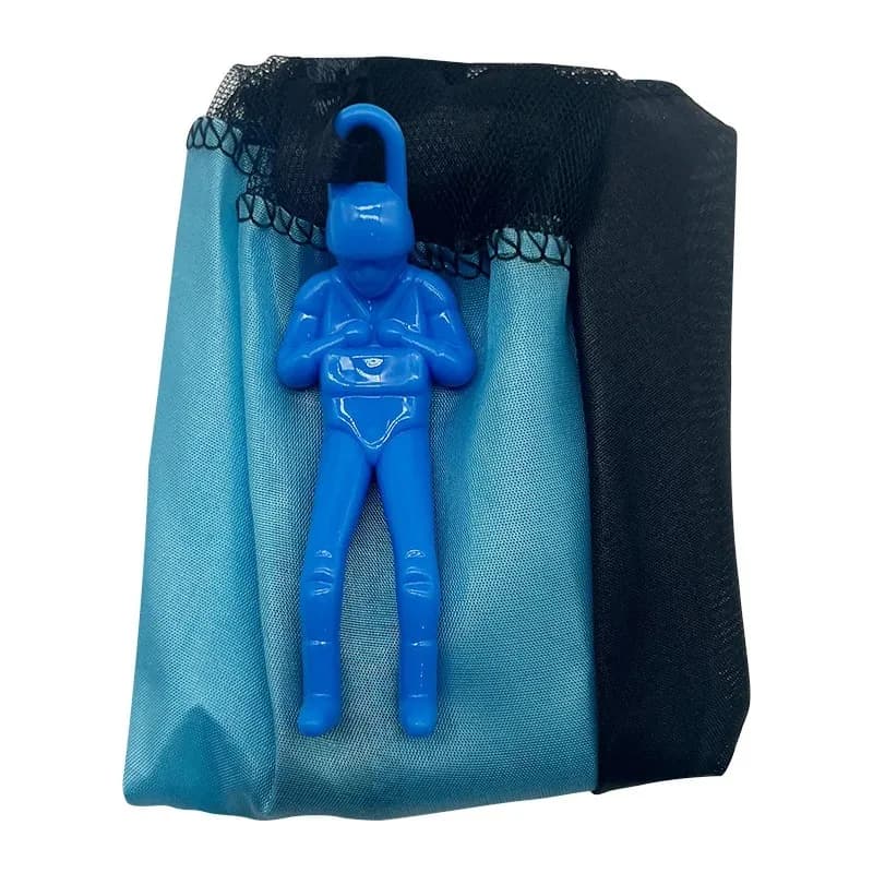 Parachute de lancer manuel pour l'extérieur avec mini-soldats, jouet volant pour garçons et filles, 