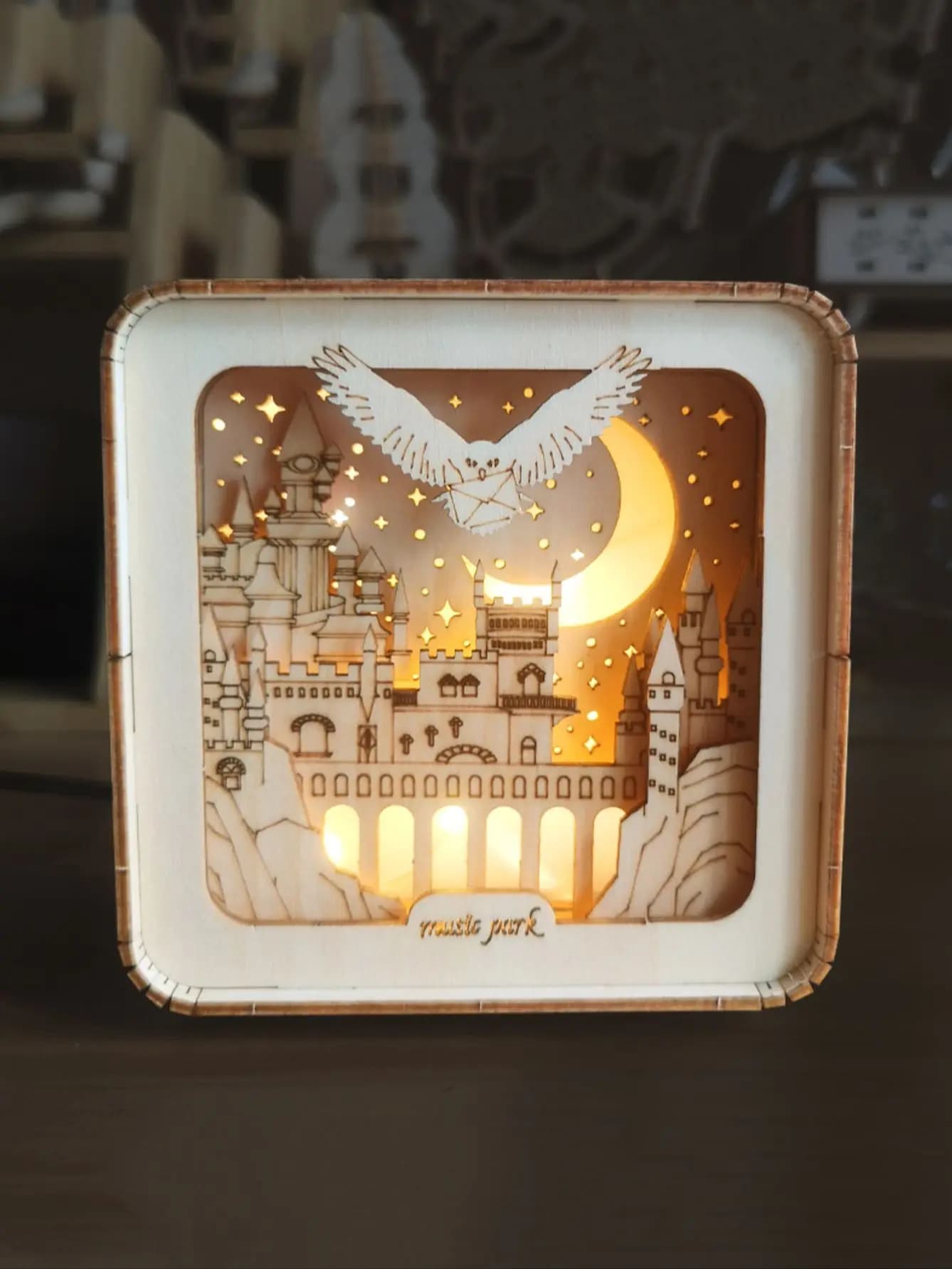 Puzzle 3D en bois, Kit de modèle de château, veilleuses pour enfants, décorations de bureau, cadeaux