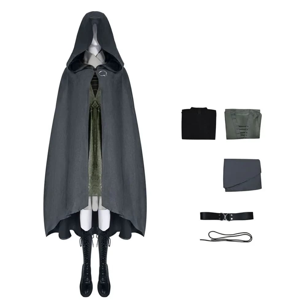 Jeu Melina Cosplay jeu fantaisie Costume adulte femmes sorcière déguisement robe cape tenues jouets 
