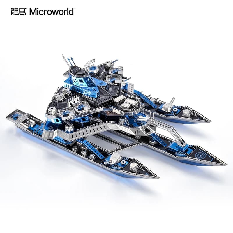 Microworld 3D jeux de Puzzle en métal Leader militaire navire de guerre cuirassé No.1 Kits de modèle