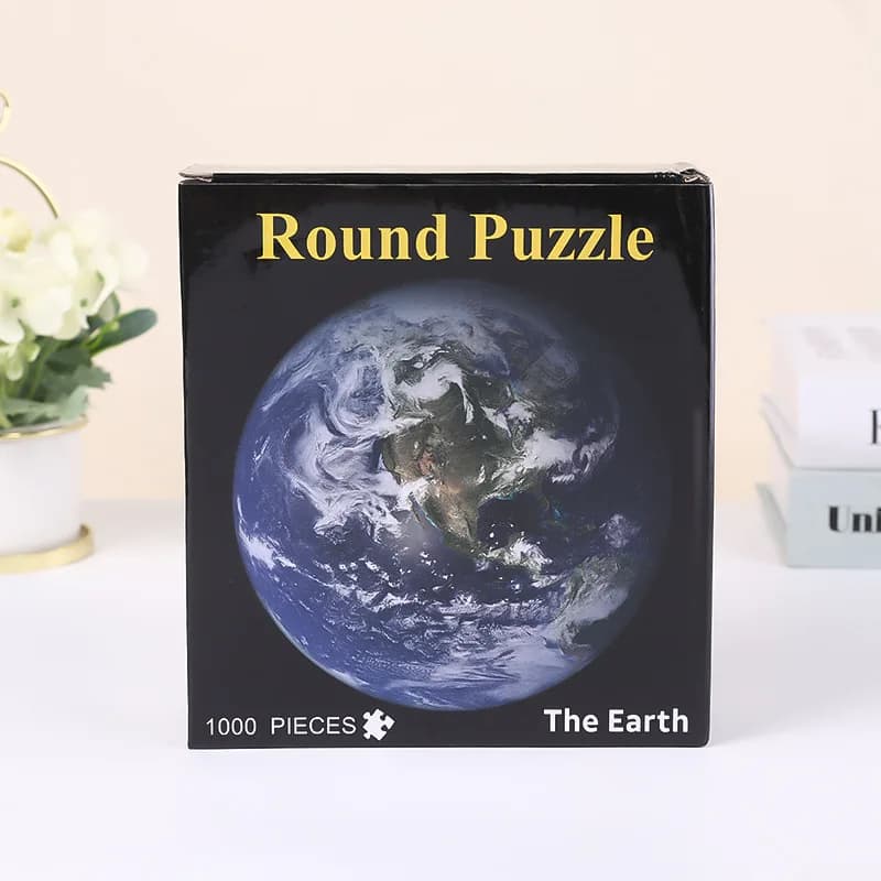 1000 pièces géant espace lune terre Puzzle Surface mate anti-poussière adulte Puzzle ciel étoilé avi