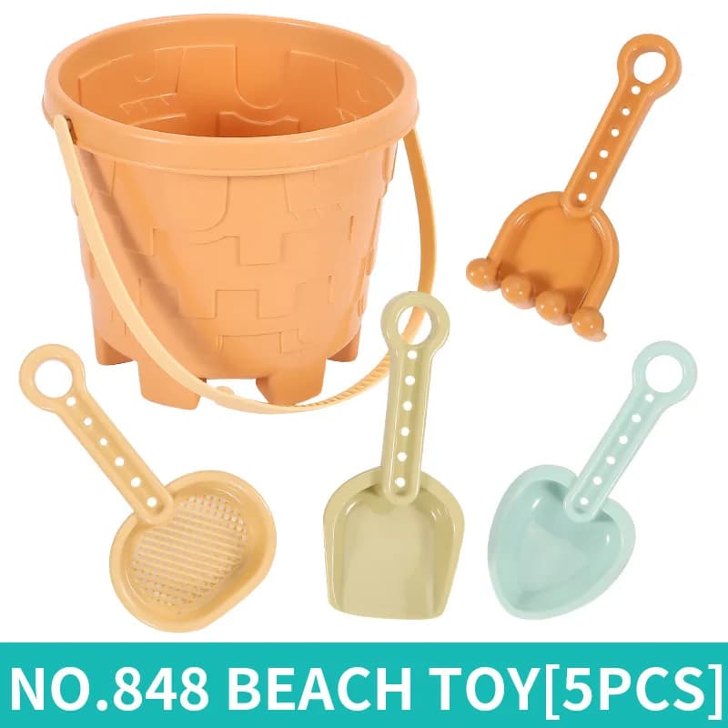 Ensemble de jouets de plage pour enfants, kit de construction de château de sable, grande pelle à sa