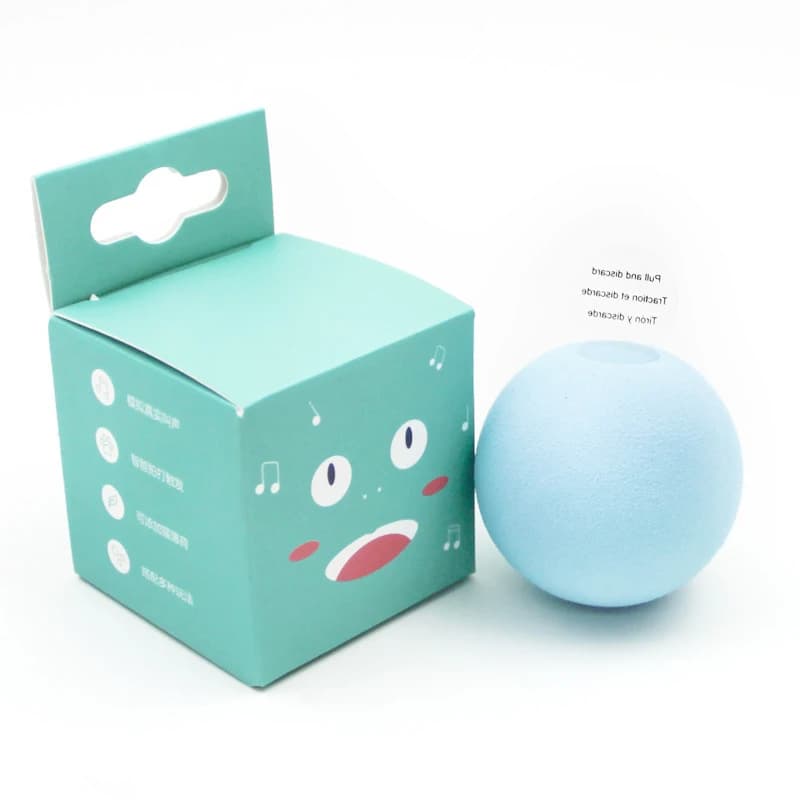 Jouet interactif intelligent pour chat, balle en peluche électrique avec herbe à chat, jouet d'entra