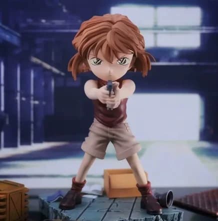 Amine détective Conan avec pistolet Ai Haibara figurine jouets 18 cm