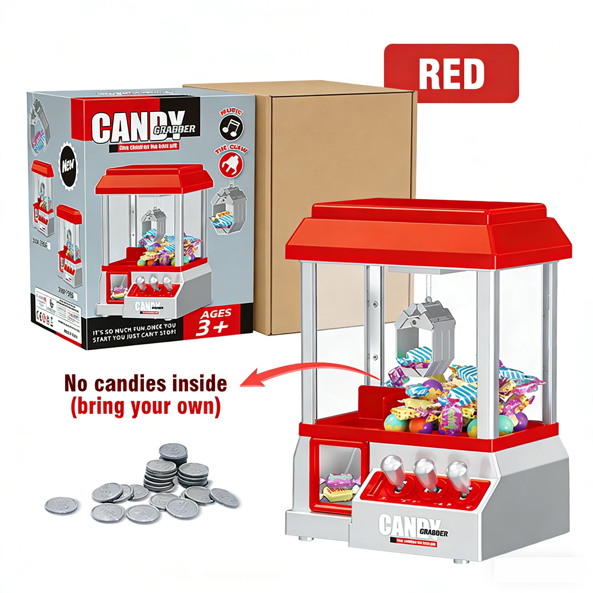 Mini Machine à griffes pour enfants, distributeur automatique de jouets sûr et Durable, réduisant l'
