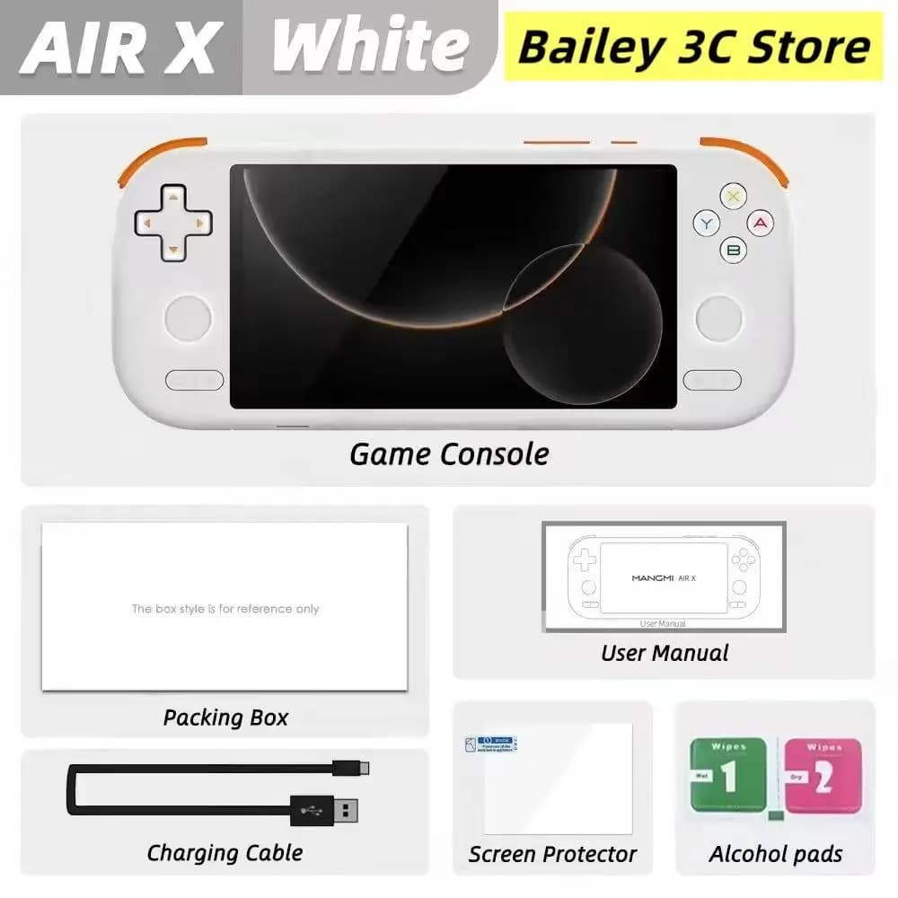 Console de jeu portable MANGMI AIR X avec Qualcomm Snapdragon 662, écran tactile 5,5'', Android 14, 
