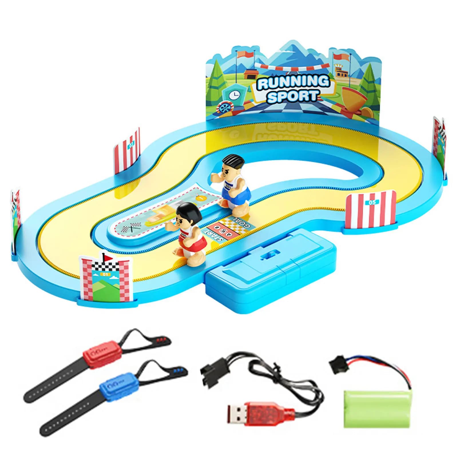 Jeu de société de course à détection de mouvement sans fil, contrôle de course sur table interactif 