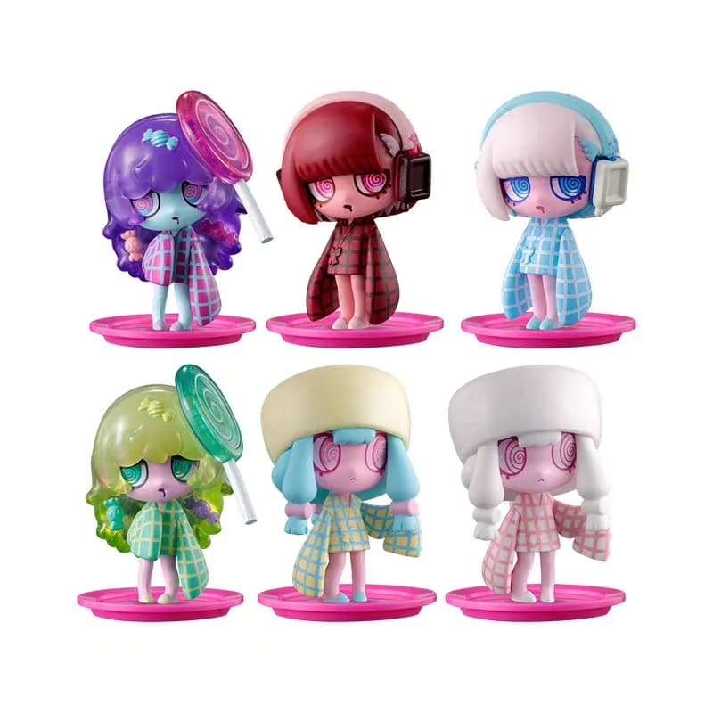 Figurines originales VIRUSWEETS - Collection ~Sugar Pop Party~ - Bonbons au chocolat et guimauves - 