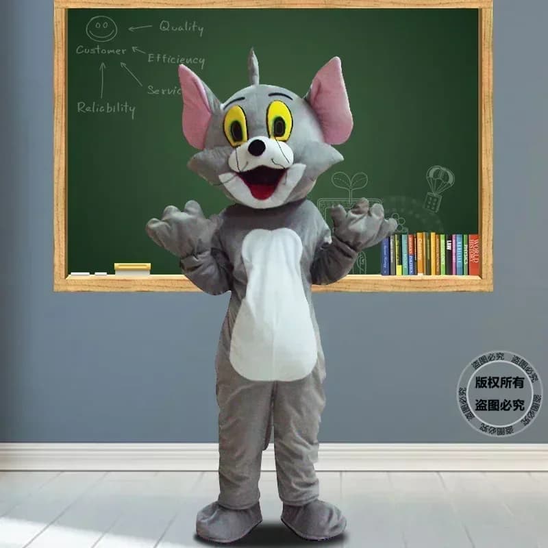 Cosplay Original Tom Cat et Jerry Mouse personnage de dessin animé mascotte Costume fête de noël dég