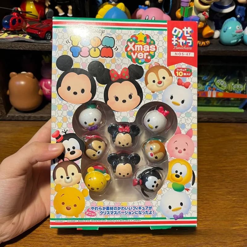 Figurines d'action empilables de dessins animés Disney, Mickey, Minne, Winnie l'ourson, Goofy, Donal