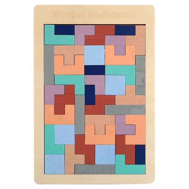 Jouet de puzzle en bois Montessori, jeu de logique casse-tête pour enfants, jouets éducatifs d'appre