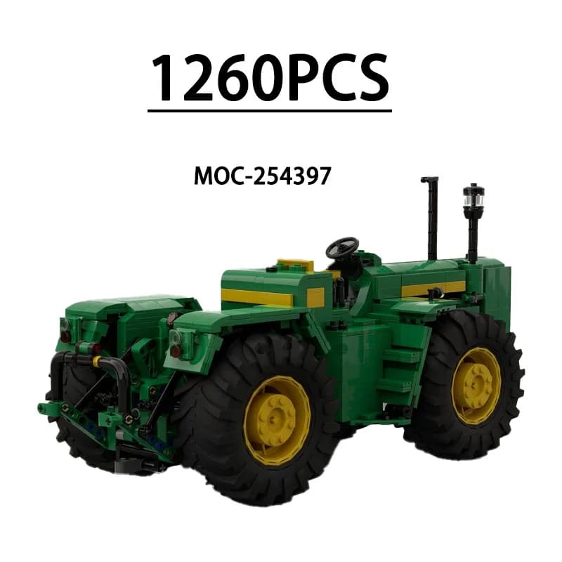 Blocs de construction MOC-254397, modèle de tracteur agricole, 1260 pièces, jouet éducatif pour enfa