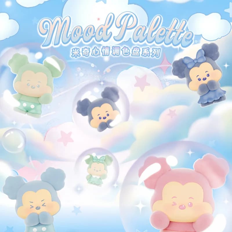 Palette d'humeur originale Mickey Minnie, Mini poupée, boîte aveugle, cadeau Surprise, modèles de dé