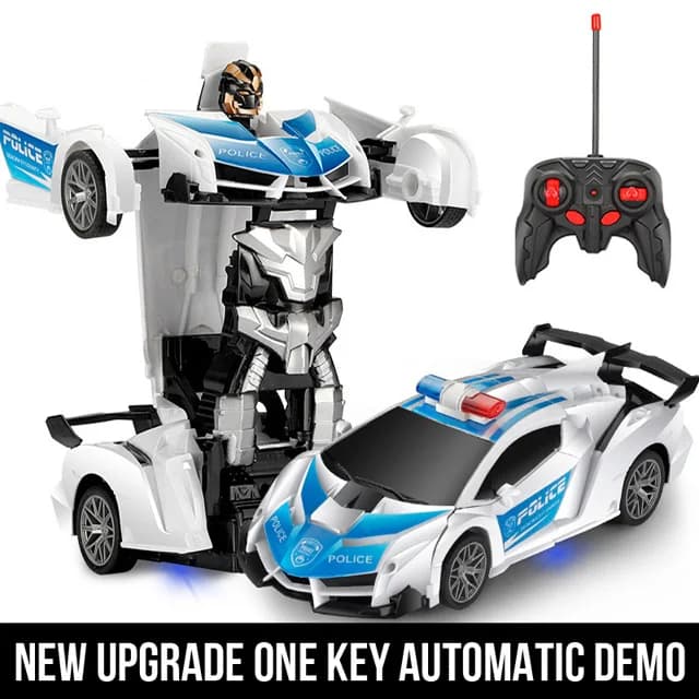 Voiture électrique RC 2 en 1, Robots de Transformation, modèle de véhicule de sport, jouets pour gar