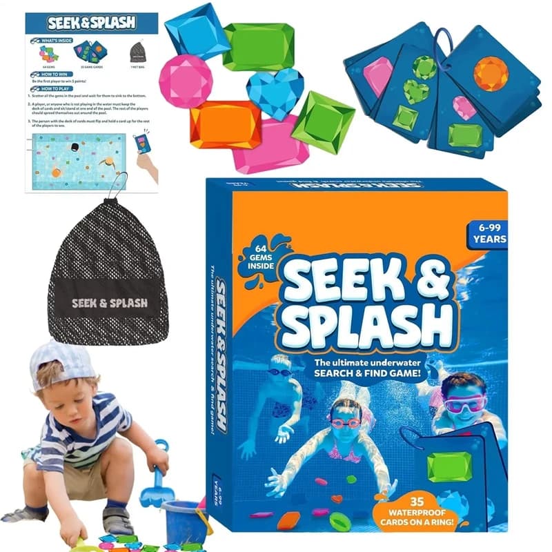 Le jeu d'aventure sous-marine ultime : jouets de plongée colorés avec gemmes, jeux éducatifs et acti