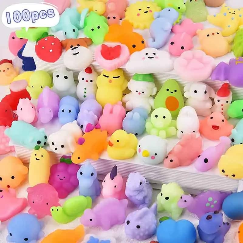 Mochi Squishies, jouets Squishy de dessin animé Kawaii pour enfants, balle anti-Stress, jouets cadea