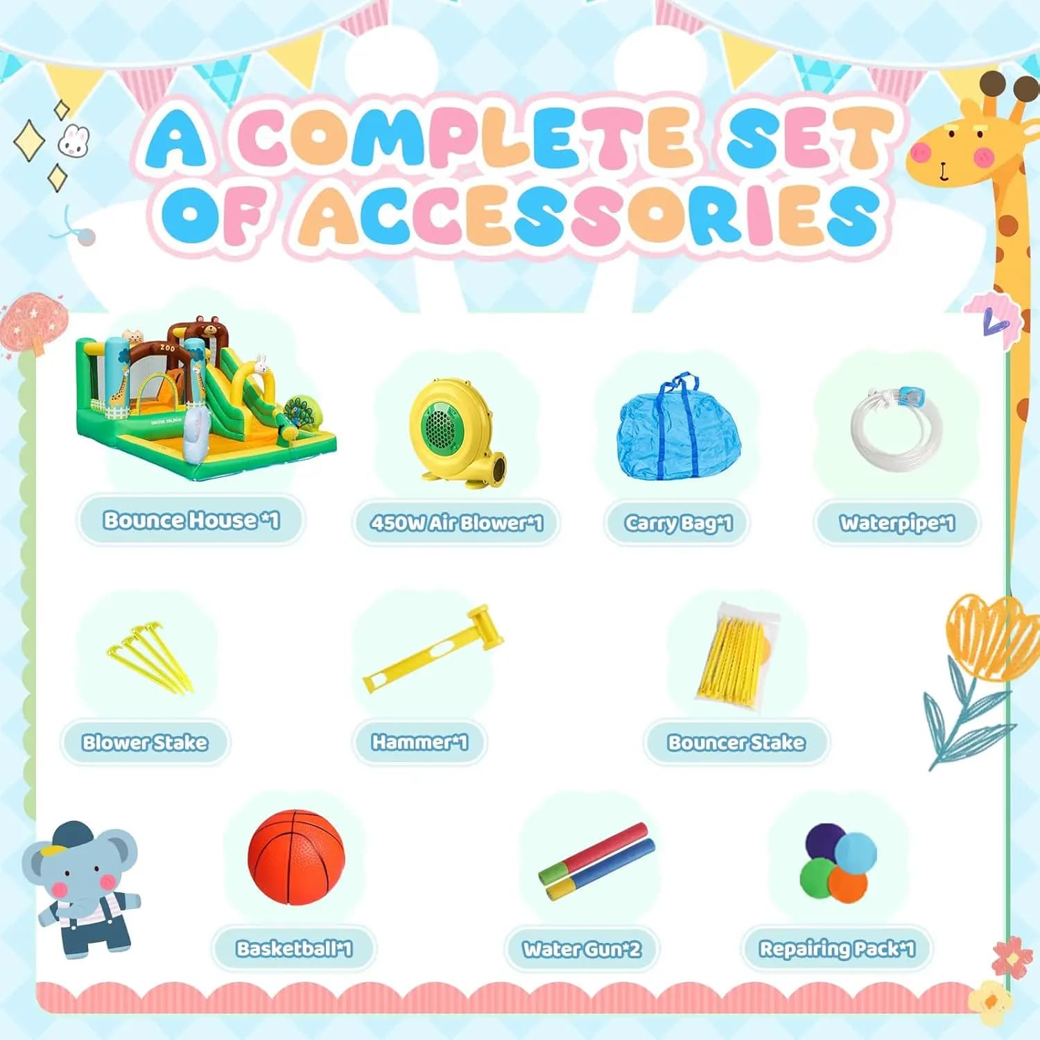 Toboggan aquatique gonflable, maison de rebond pour enfants de 3 à 6 ans, parc aquatique gonflable a
