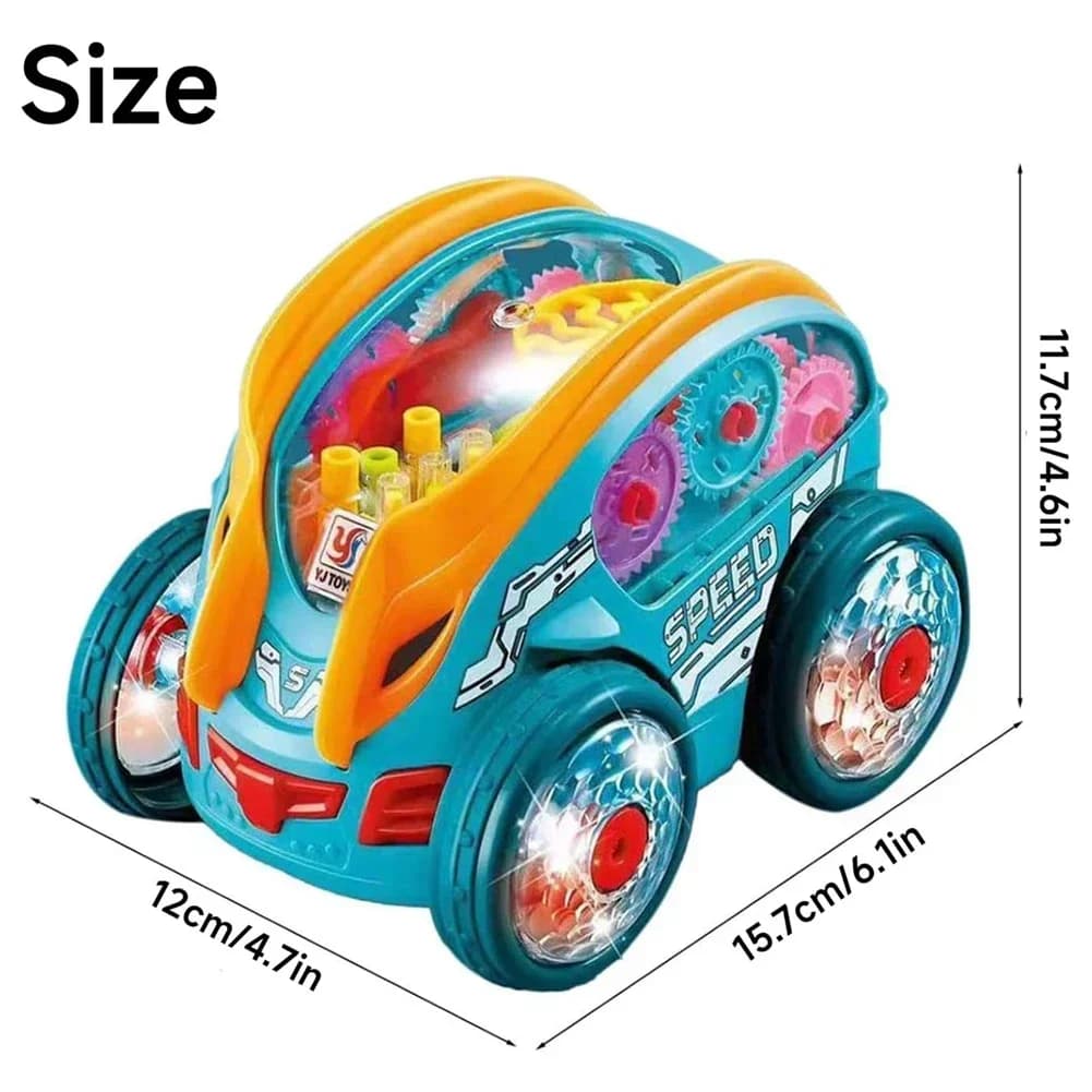 Camion de cascade Rc, modèle de voiture électrique universelle, rotatif à 360 degrés, véhicule music