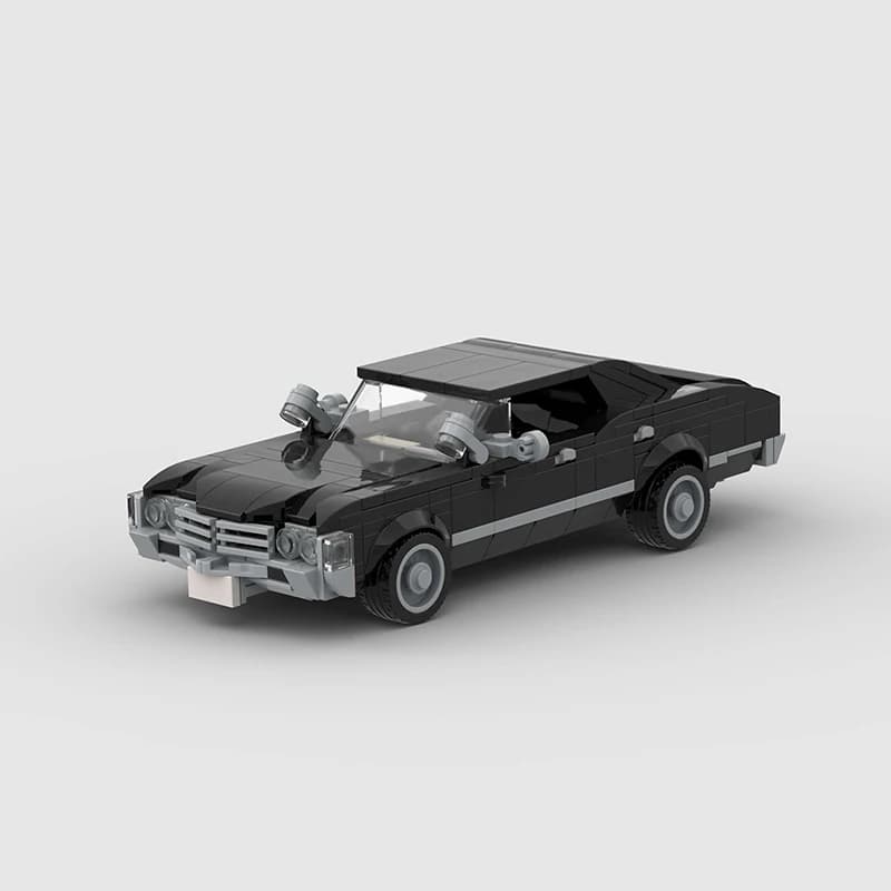 Ensemble de jouets à assembler en forme de voiture de course classique, idéal comme cadeau pour l'in