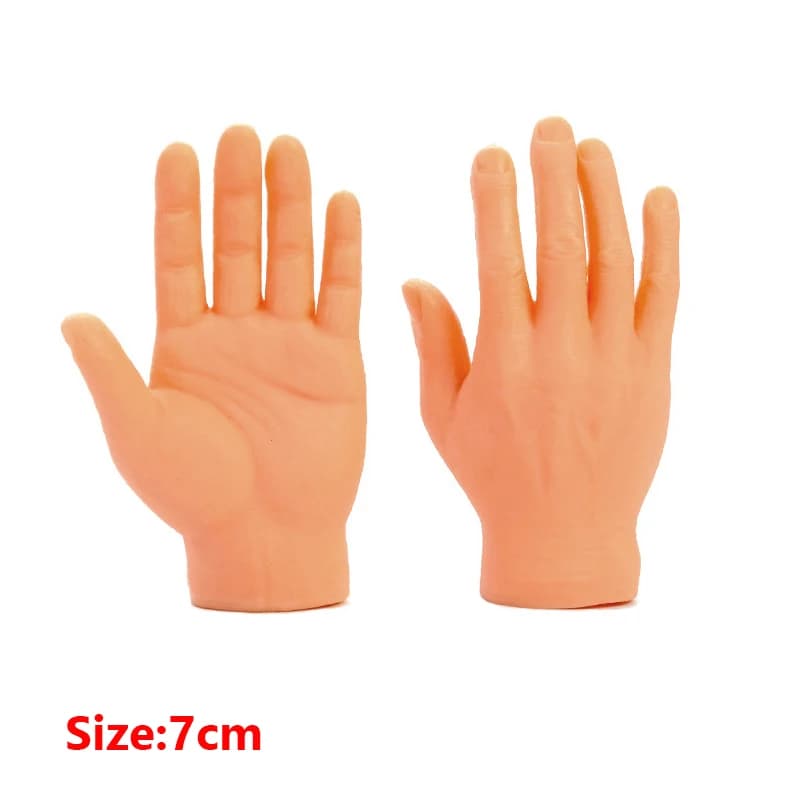 6 doigts mains Premium caoutchouc amusant réaliste petits petits doigts mains nouveauté délicat Simu
