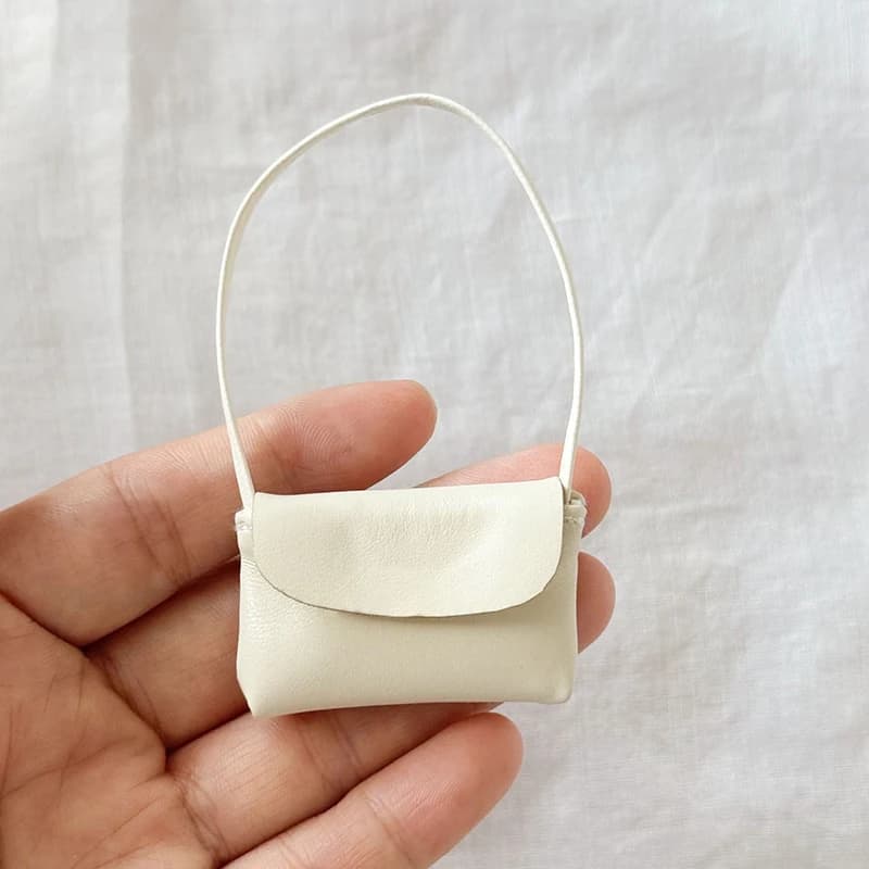 Sac à main pour poupée 15-17cm, sac en cuir PU pour femme, accessoires de décoration pour maison de 