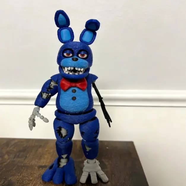 Figurine de Bonnie imprimée en 3D, multi-articulée, modèle de collection de jeu, jouet