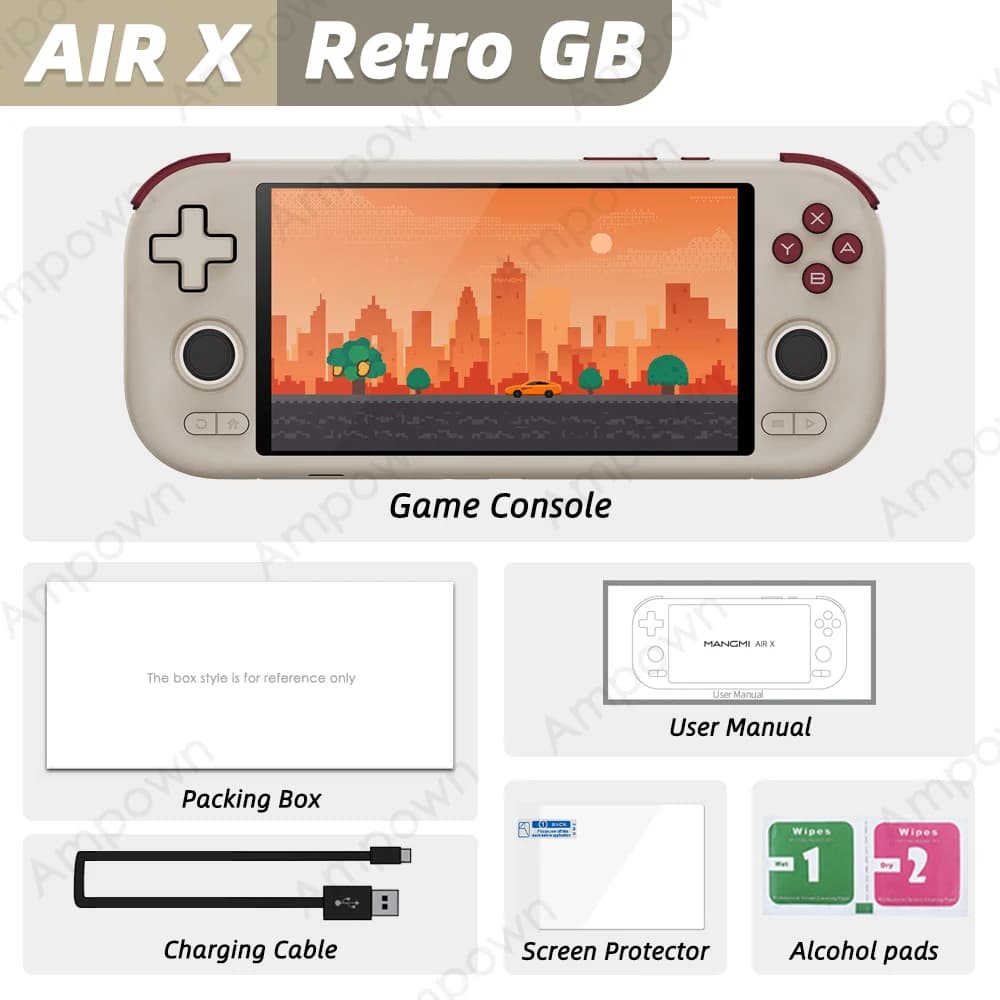 Console de jeu portable MANGMI AIR X, Qualcomm Snapdragon 662, écran tactile 5,5'', Android 14, vent