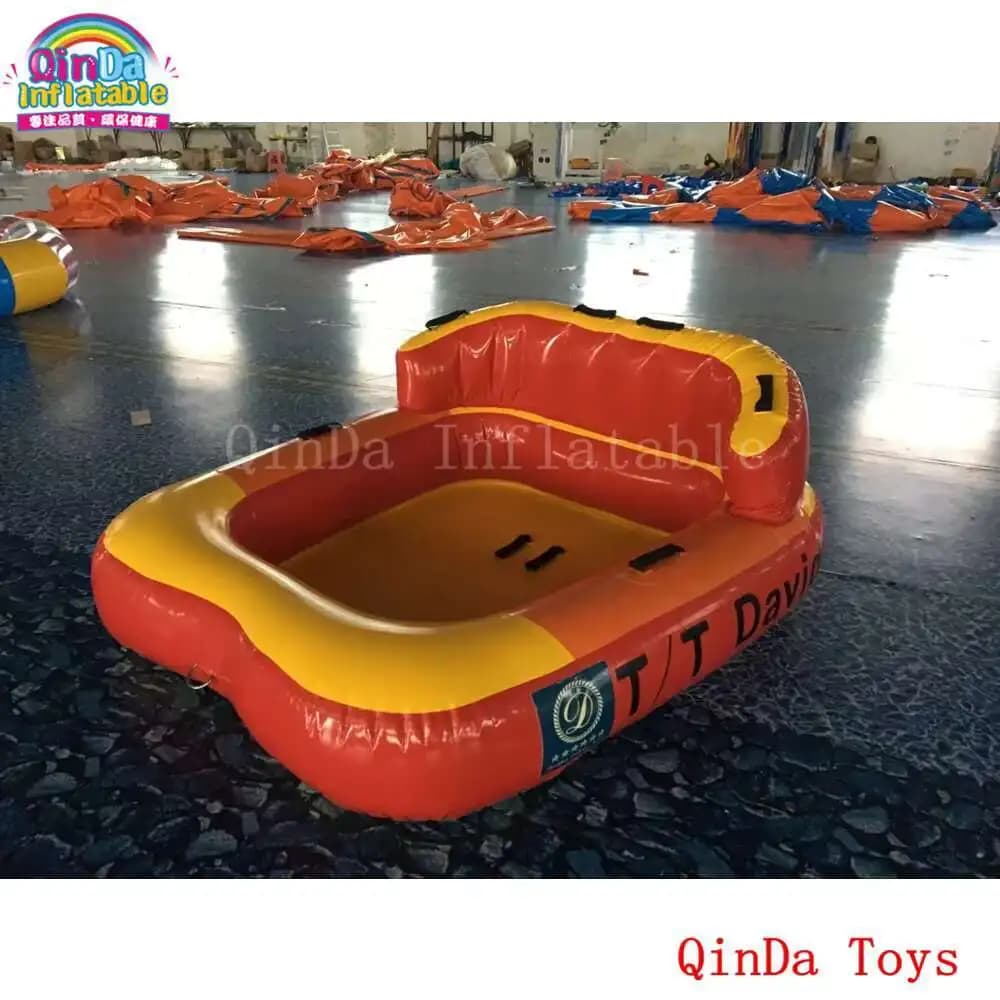 Canapé volant de jeux de sports nautiques de 1.85*1.7m, ovni fou gonflable de Tube de Ski nautique a