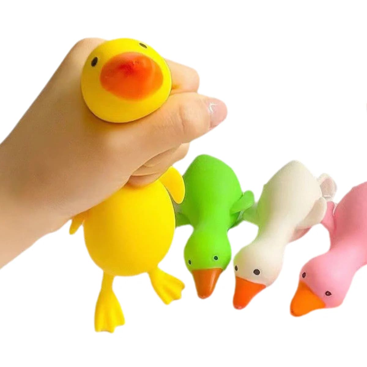 Jouet à presser en forme de canard Aurora coloré en maltose, jouet extensible mignon et doux pour so