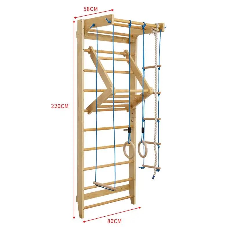 Cadre d'escalade en bois extérieur pour équipement de gymnastique de remise en forme à domicile pour