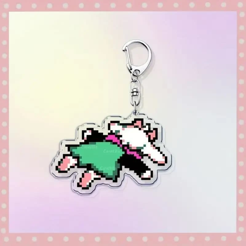 Porte-clés de jeu mignon pour accessoires Figrues Ralsei Kris Susie Spamton ange bijoux porte-clés F
