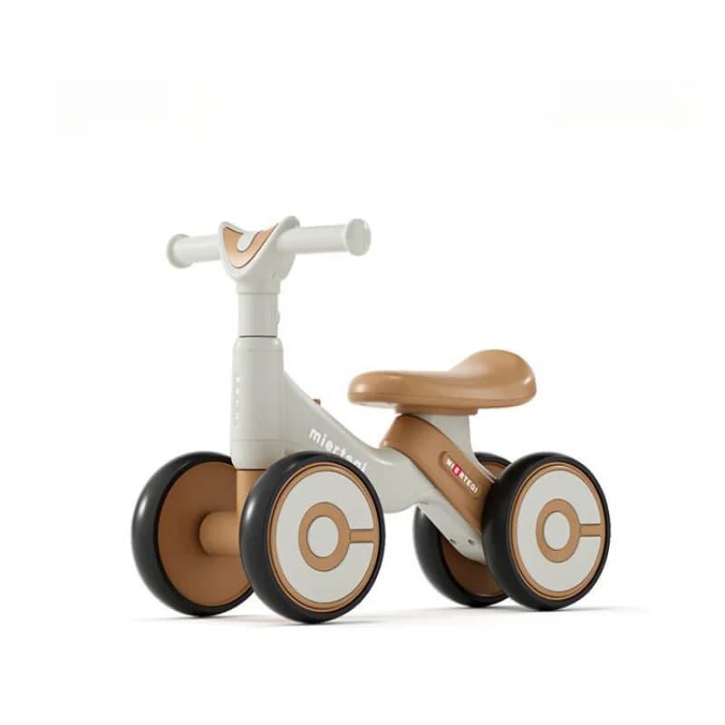 Vélo d'équilibre à 4 roues pour tout-petits, jouet trotteur anti-retournement, trottinette pour garç