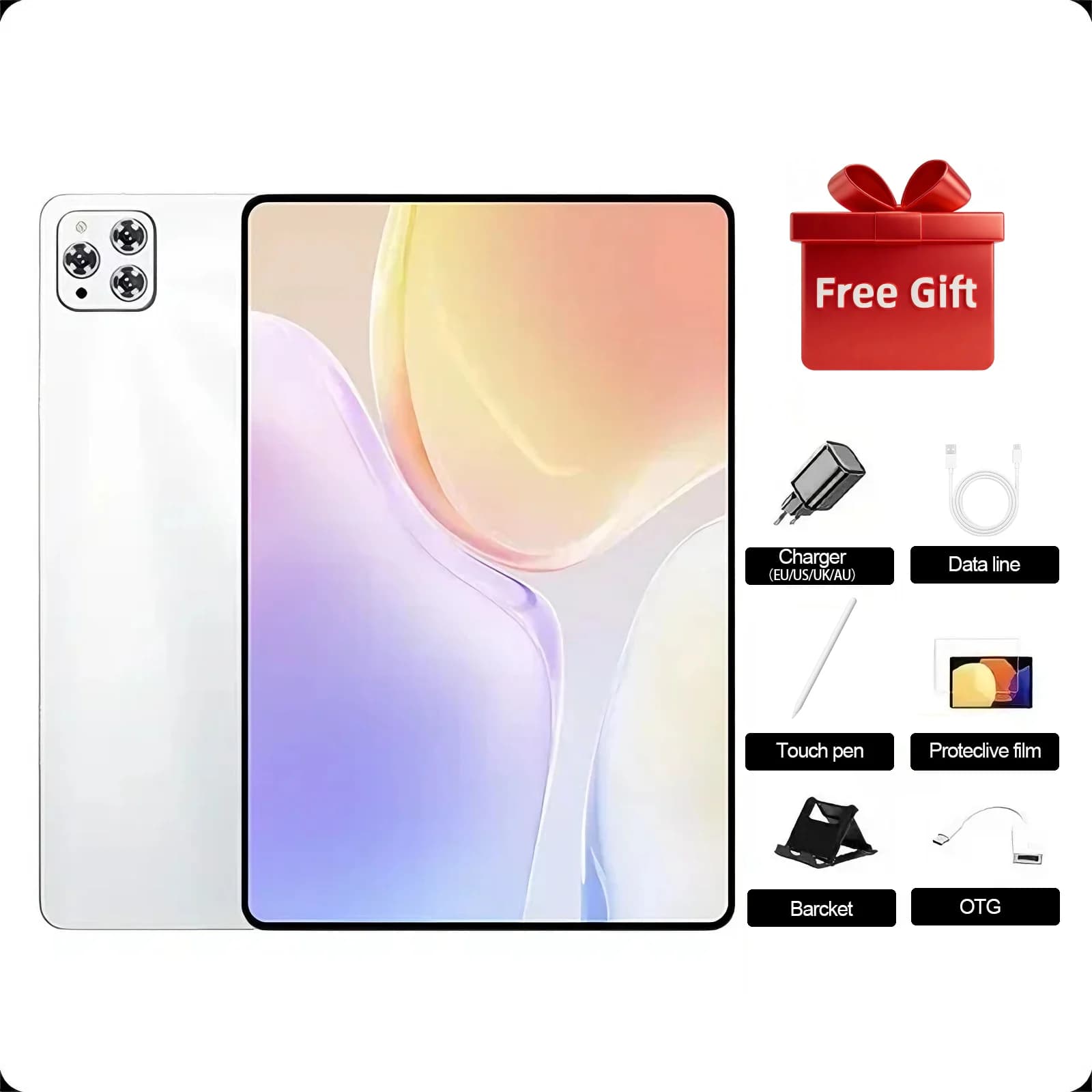 2026 12 pouces iPad Air Pro 5G tablette 24GB + 2T 20000mAh Snapdragon 8Gen3 Android 16 5G double SIM