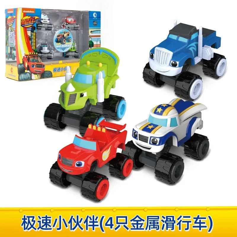 Blaze Monster Machines – figurine de dessin animé en plastique/alliage, Robot déformé, voiture, modè