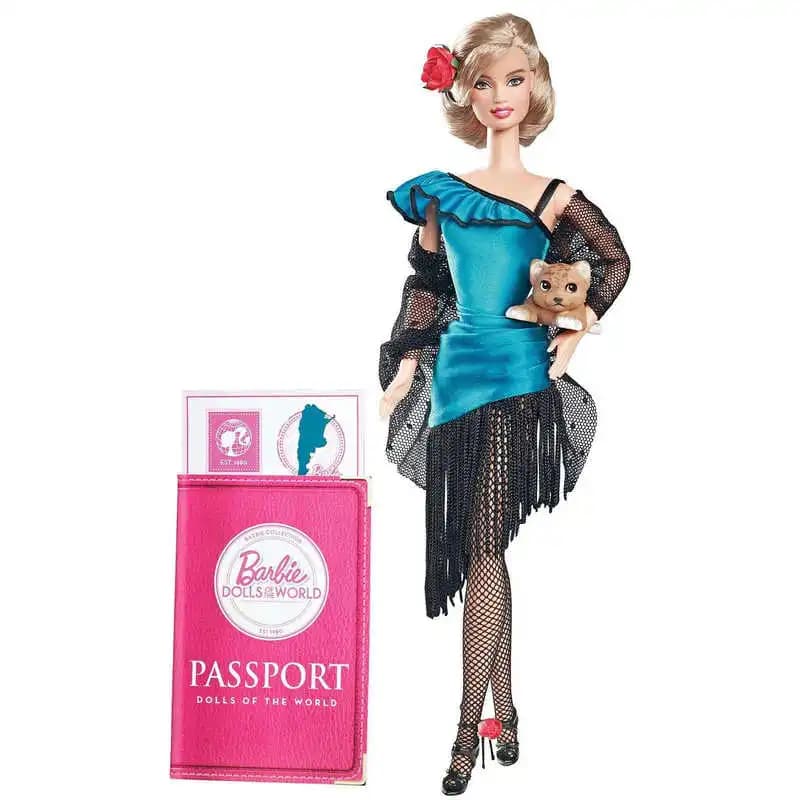 Poupée Barbie Mattel Argentine, collection de poupées du monde, édition limitée authentique, cadeau 